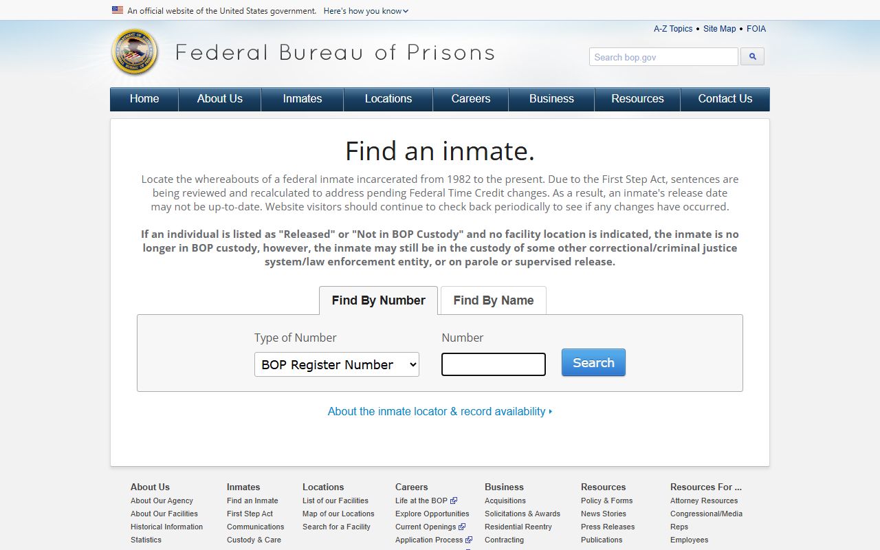 Warren County arrest records and federal inmate locator distinction