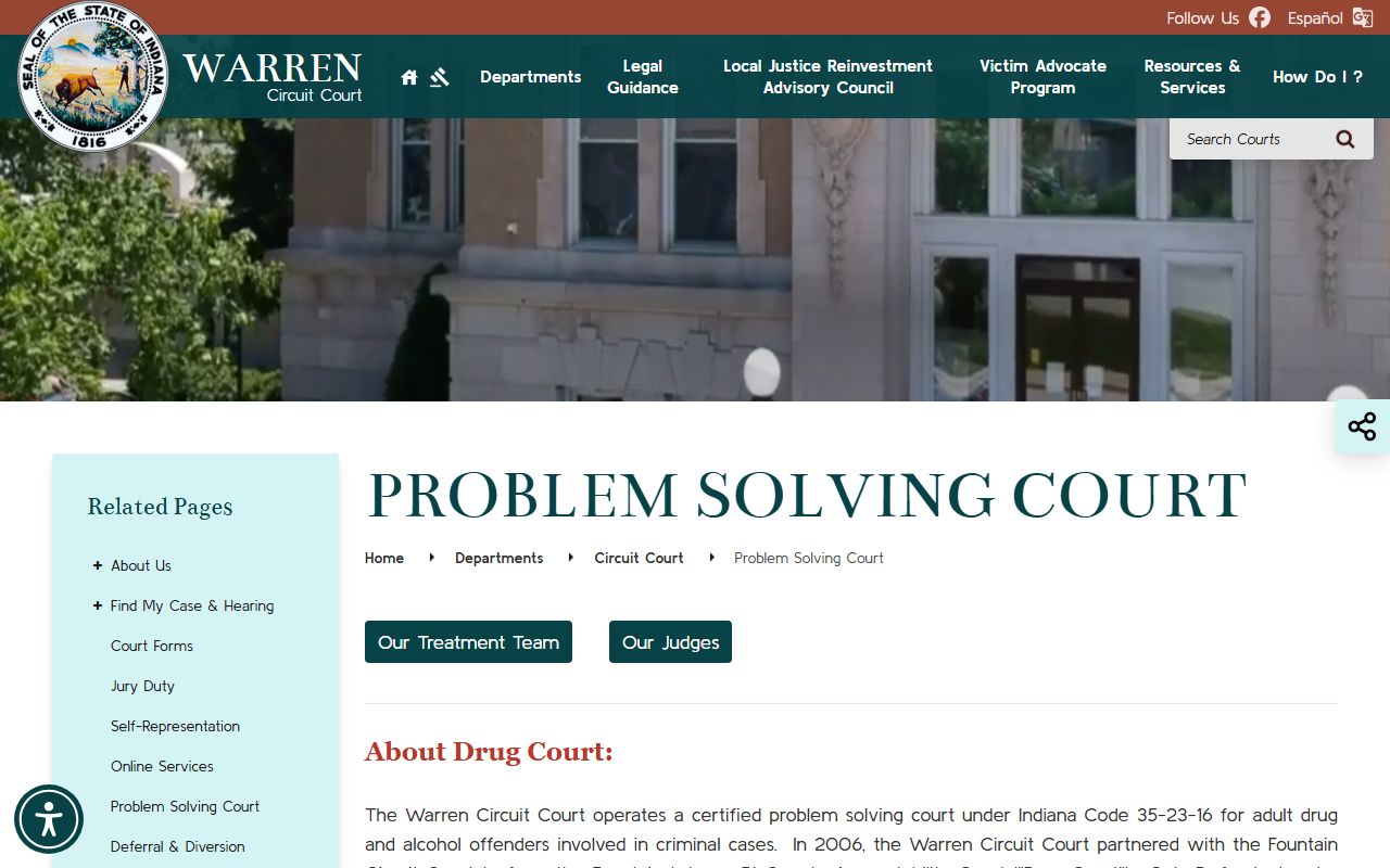 Warren County criminal court records Bi-County Accountability Court page