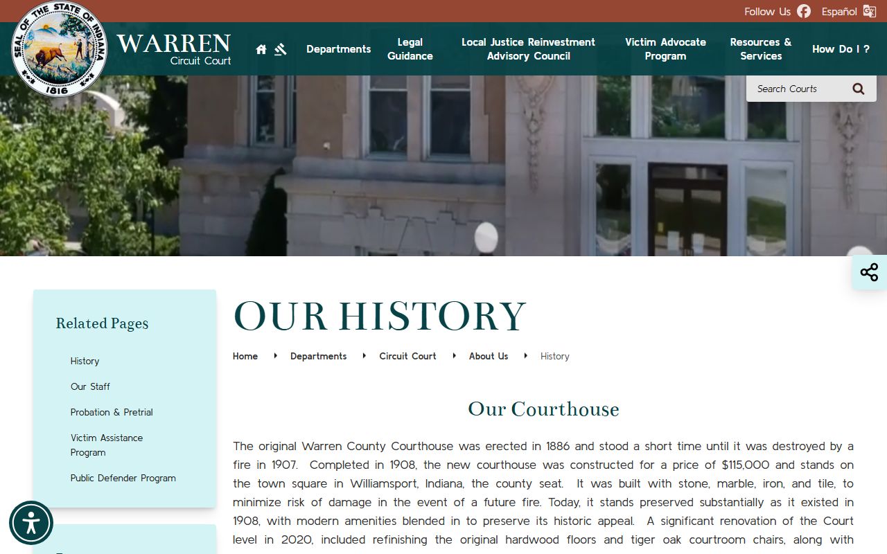 Warren County Circuit Court history and court records access