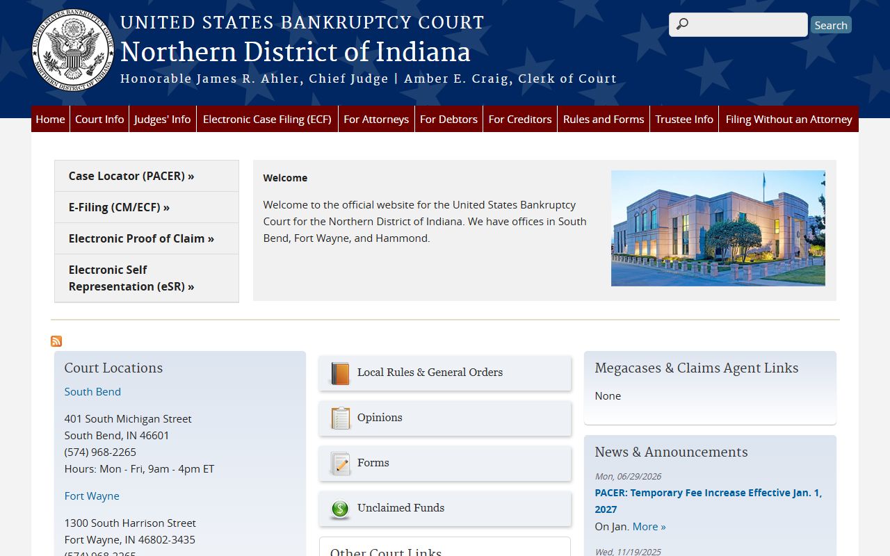 Warren County warrant records and federal bankruptcy court distinction